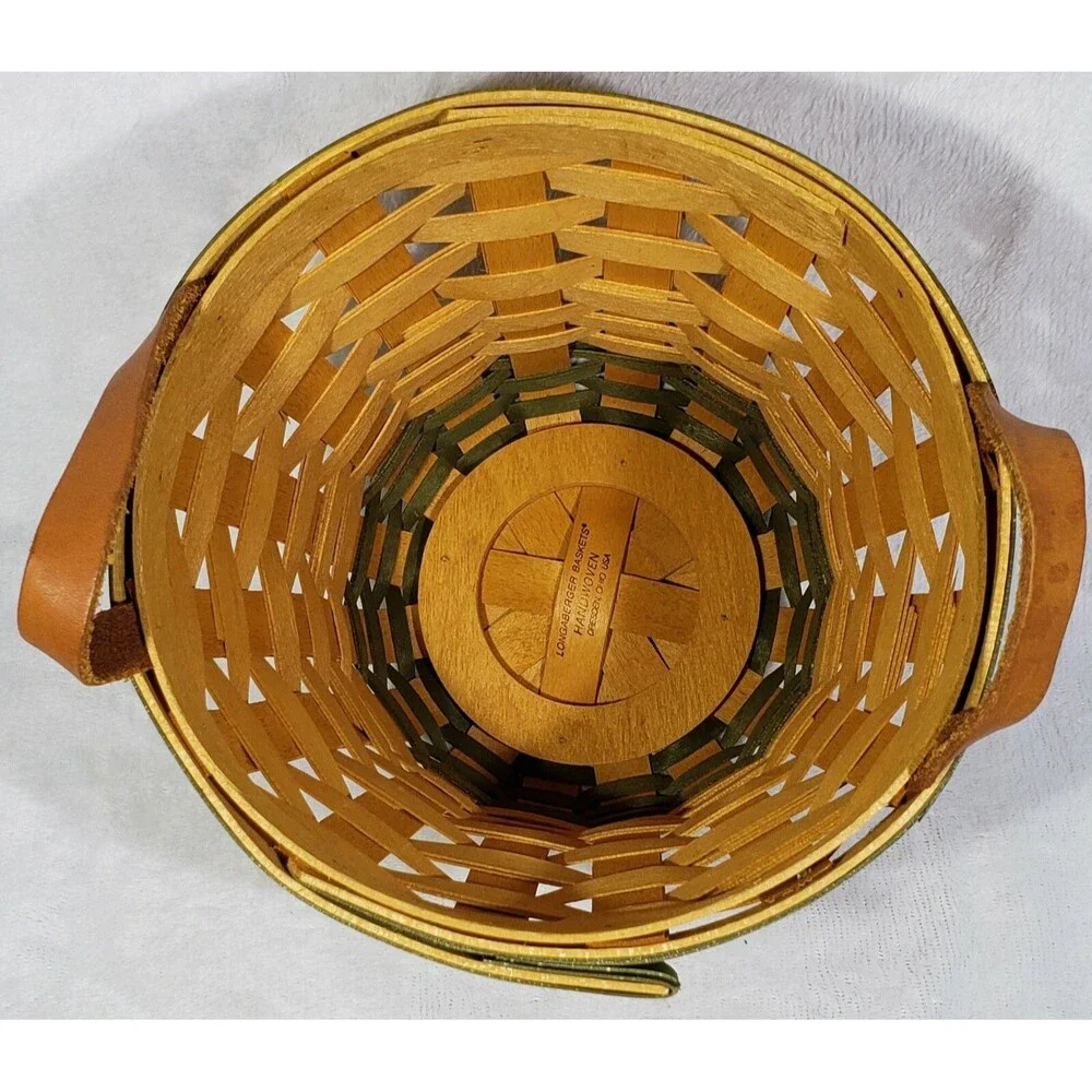 *Signed* Longaberger Golf Club Basket 2000 W/Leather Handles, COA, +Much More